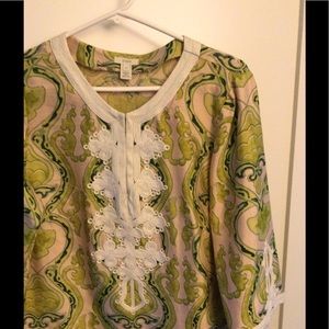 J.Crew tunic pink silk 12